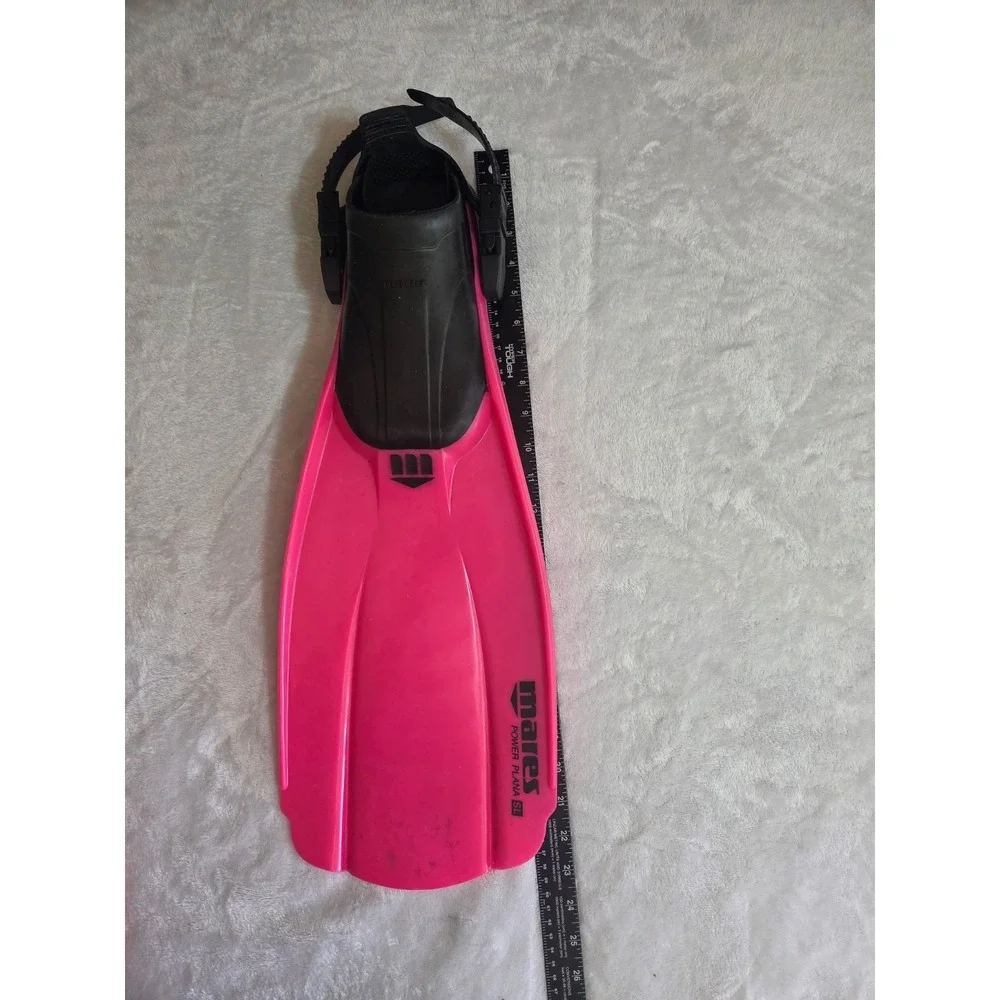 Mares Power Plana SL Pink Black Scuba Diving Fins Open Heel Adjustable Straps